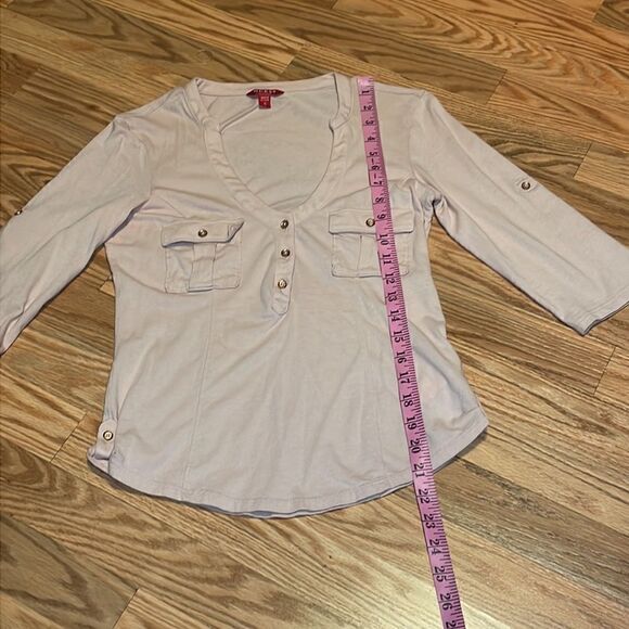 Guess Blush Shirt, 3/4 sleeves, soft knit, Small - Picture 3 of 7